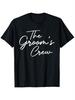 The Grooms Crew T-Shirt - Funny Wedding Party Tee, Soft Breathable Crew Neck Shirt for Groomsmen, Be