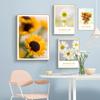 Nordic Minimalist Sunflower Chrysanthemum Posters Prints Wall Art Pictures Wonderful Life Canvas Painting Living Room Home Decor
