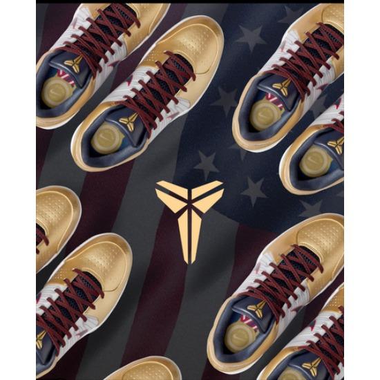 Nike Низкие баскетбольные кроссовки Zoom Kobe 4 Protro 'Золотая медаль' Мужские FQ3544-100