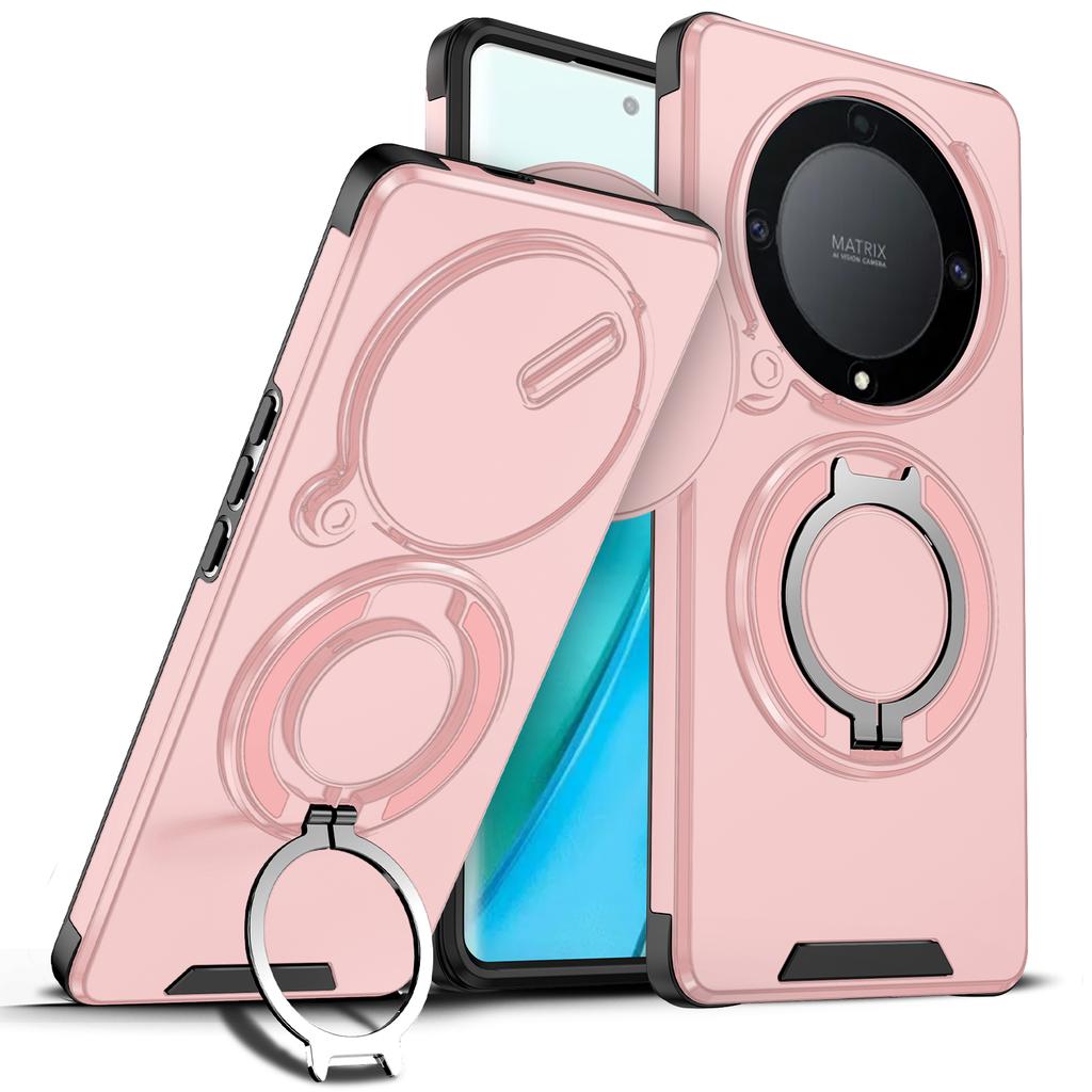 Чехол-подставка с магнитным кольцом для Honor X9A X9B X9C Smart X60 Pro Magic 5 6 7 Lite, сдвижная защита камеры, задняя крышка из ТПУ и пластика