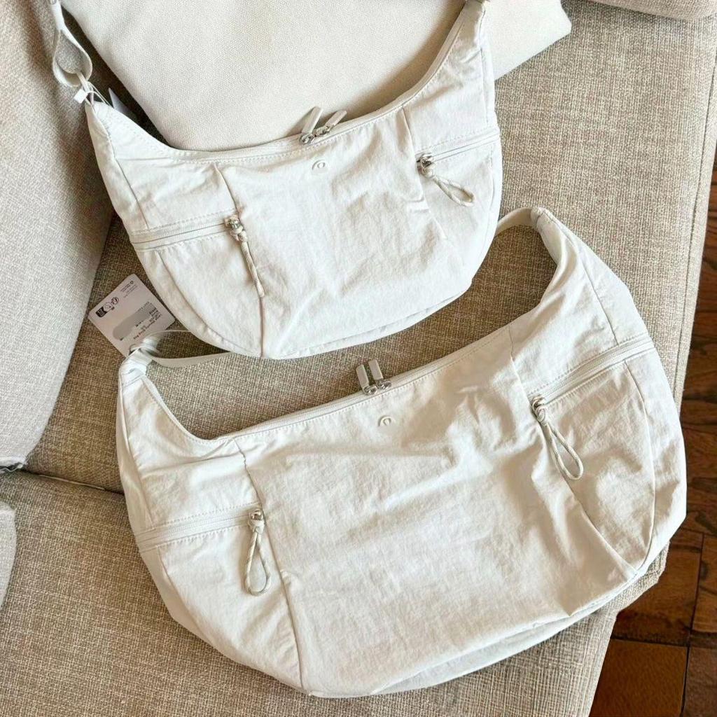 Lu Croissant Large Capacity Dumpling Bag, Single Shoulder Crossbody, Waterproof 6L/13L, Unisex Fitness/Yoga Bag