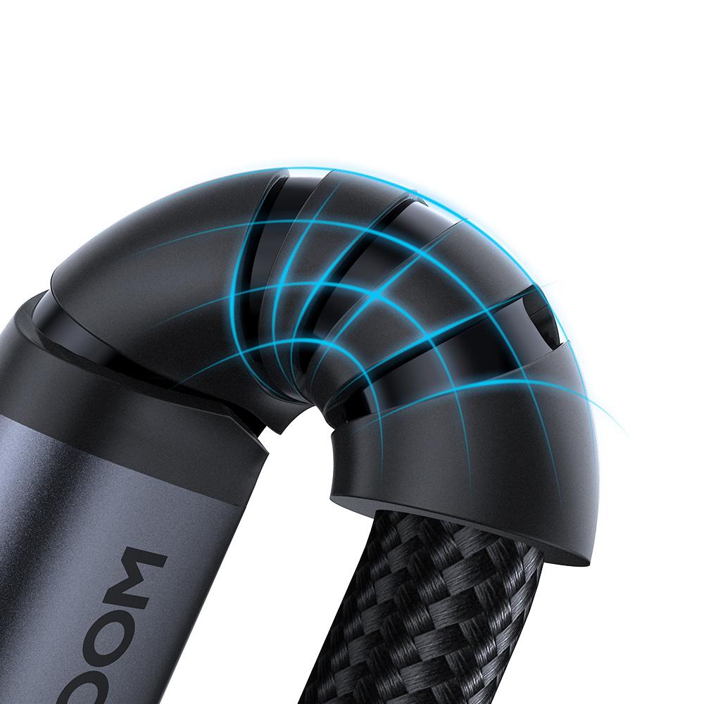 Joyroom Высококачественный аудиокабель-адаптер 3,5 мм на USB-C - 1,2 м, черный