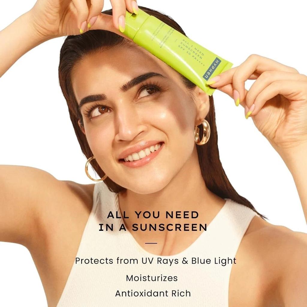 Hyphen All I Need Sunscreen Spf 50 For Moisturizes Skin 50ml