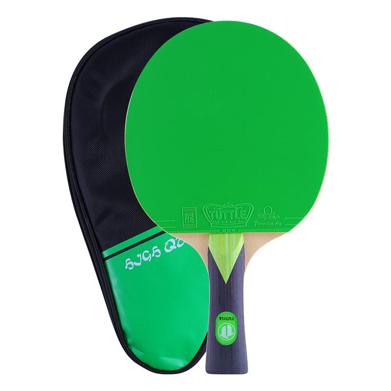 Tuttle Color Single Racket Horizontal Table Tennis Racket Single Outfit School Club Gym Long Handle Short Handle Training