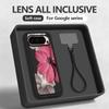 Чехол-шнурок с цветочным узором для Google Pixel 10 Pro XL Для Google 9A 9 8 7 Pro 8A 7A Ударопрочный бампер Чехол с ремешком на запястье