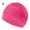 Printed Sports Accessories Elastic Nylon Turban Long Hair Protect Pool Bathing Hats Swimming Cap