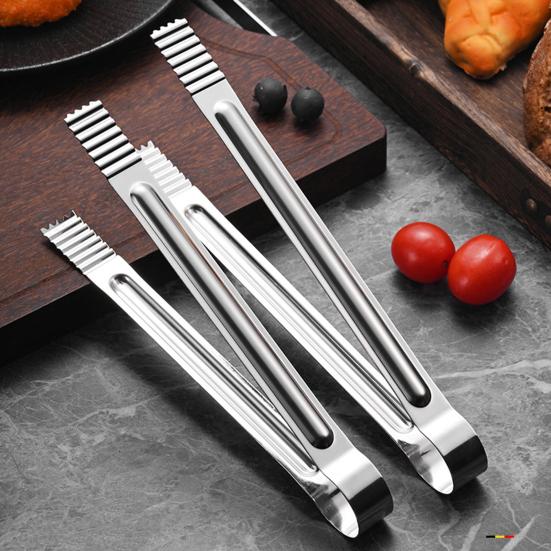 Stainless Steel Serving Tongs with Non-Slip Grip Long Handle BBQ Buffet