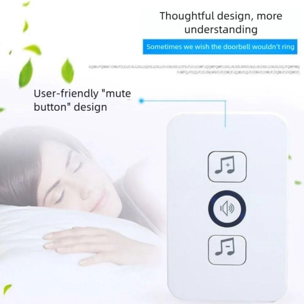 Waterproof Wireless Doorbell 300M Range Welcome Doorbell Door Chime Kit Indoor Outdoor Use