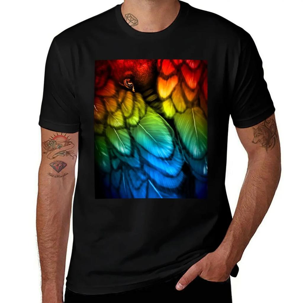 Blackbird - Rainbow Edition T-Shirt plus size tops anime tshirt oversized graphic tee tshirts for men