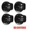 4X Car Air Vent Nozzle / Grille / Cocer Air-conditioning Part Black Interior For Opel Vauxhall Adam / Corsa D - 2201099 13417363