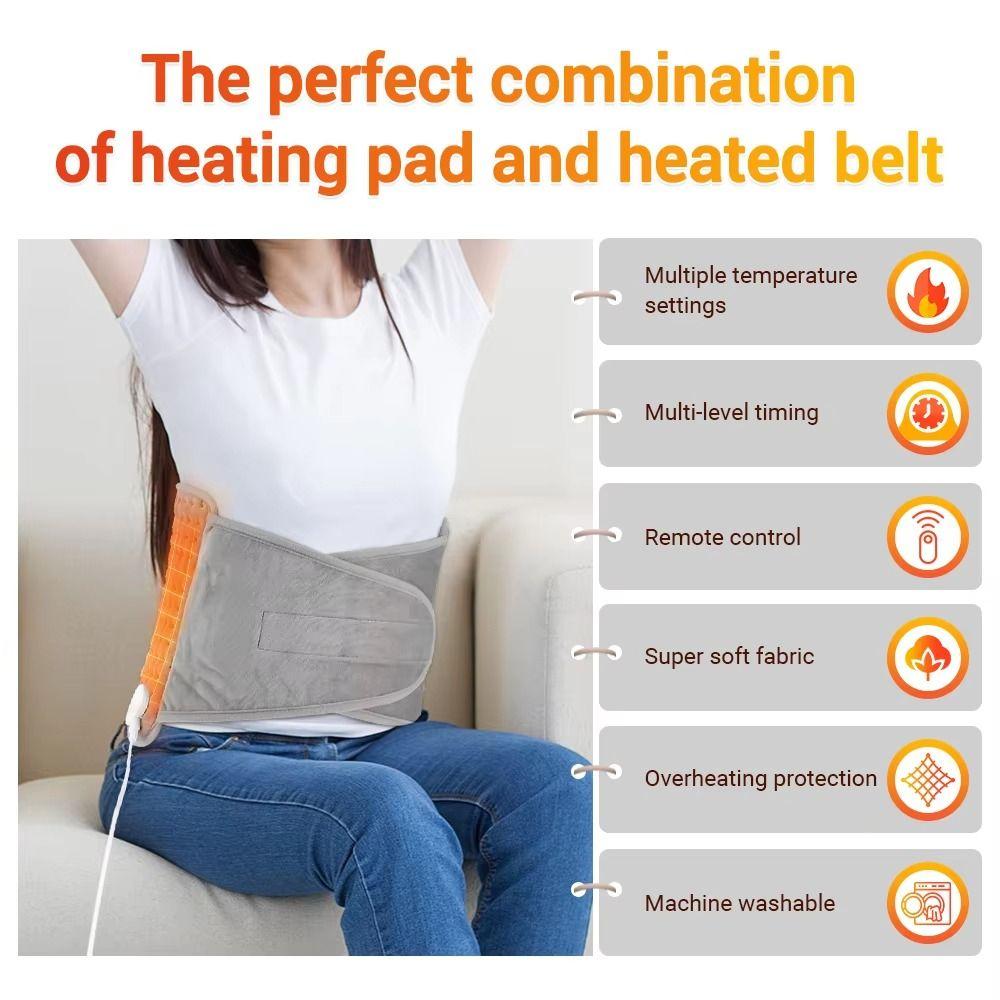 Portable Warm Thermal Pad Temperature Control Warming Back Belt Electric Thermal Blanket Home