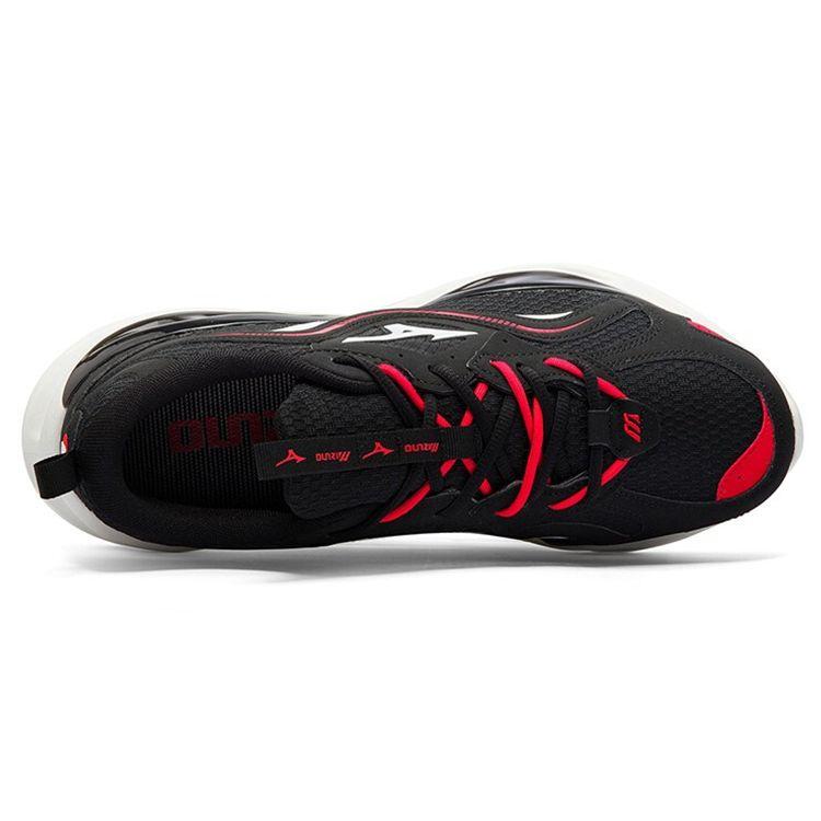 Mizuno Koi 1.5 Модные Универсальные Тканевые Синтетическая Кожа Нескользящие Износостойкие Дышащие Низкие Кроссовки Унисекс кроссовки Черный Красный D1GH220402