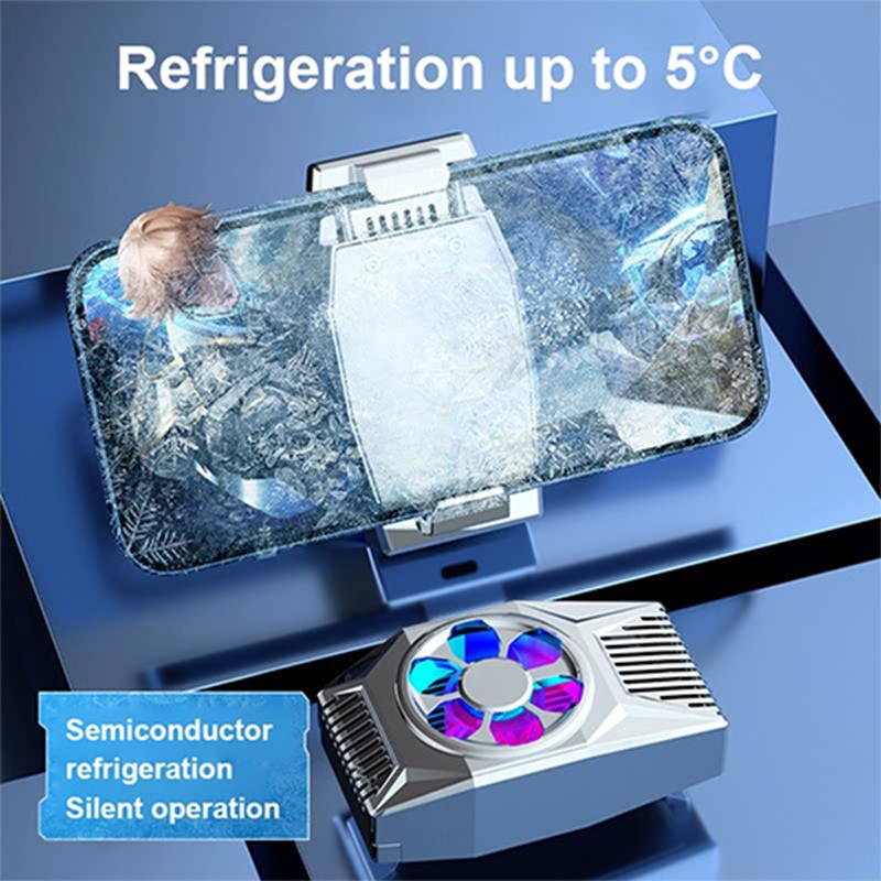 L03 Phone Back Clip-On Radiator Cellphone Live Streaming Gaming Heat Dissipation Semiconductor Cooling Fan