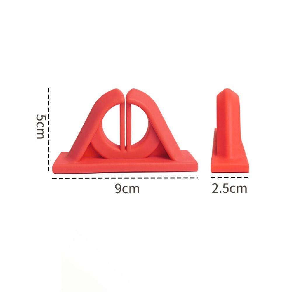2Pcs Wall Mounted Fishing Rod Display Rack Silicone Rod Storage Clip Fishing Pole Holder Boat