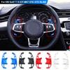 Для VW Golf 7 7.5 GTI MK7 GTE GTD RLINE Volkswage Polo Scirocco Jetta GLI рулевое колесо автомобиля подрулевые переключатели удлинитель рычага переключения передач наклейка