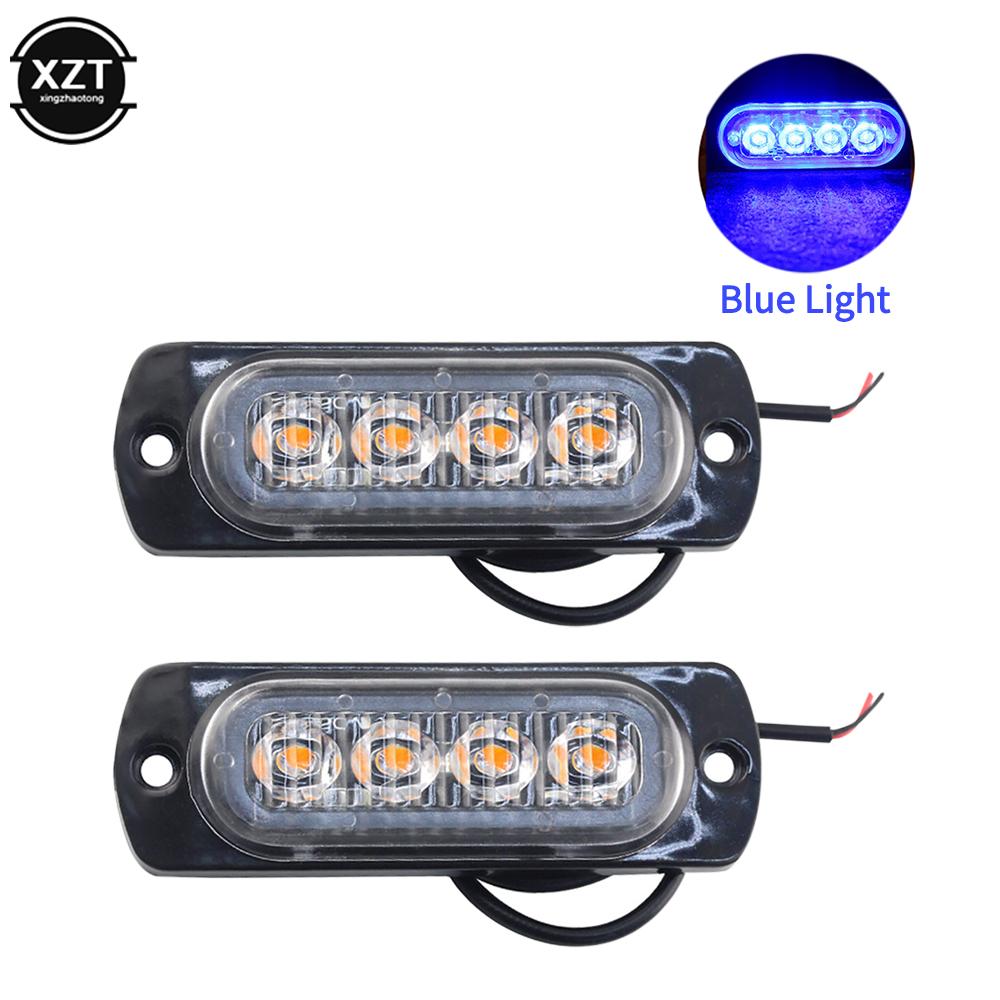 Ультратонкий 4 светодиода автомобильный светодиодный габаритный фонарь 12-24 В без мигающего бокового габаритного фонаря для внедорожника грузовика мотоцикла световая панель