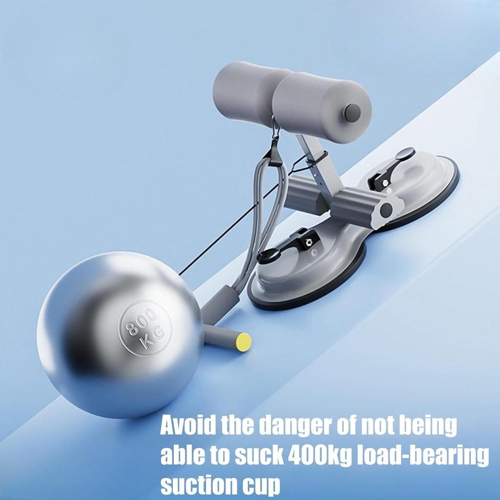 Sit Up Exercise Equipment | Ab Trainer Equipment with Suction Cup | Abdominal Training Aids, Portable Stomach Workout Machine for Home and Gym Use