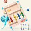 Wooden Kid Magnetic Shape Matching Maze Board Montessori Geometry Color Cognition Education Toys Color Matching Early Education