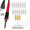 22-Pcs Pyrography Tool Set Wood Burning Pen Wood Carving Kit Soldering Iron Kit  Handmade Projects
