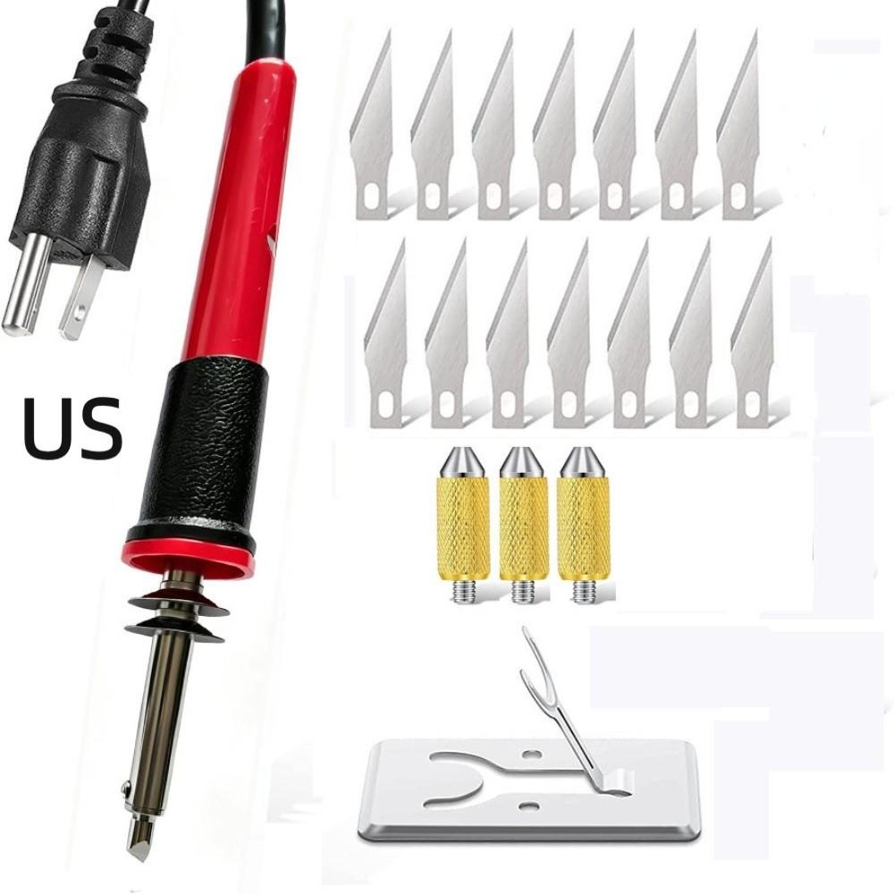 22-Pcs Pyrography Tool Set Wood Burning Pen Wood Carving Kit Soldering Iron Kit Handmade Projects