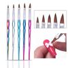 5/20 шт. Кисть для дизайна ногтей, кончик для рисования, резьбы, дотс-инструмент, профессиональный набор кистей для ногтей, инструменты для маникюра