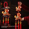 Cute Red Fu Bao Tassel Hanging Ornament Chinese Spring Festival Wall Door Pendant  New Horse Year Home Decorations
