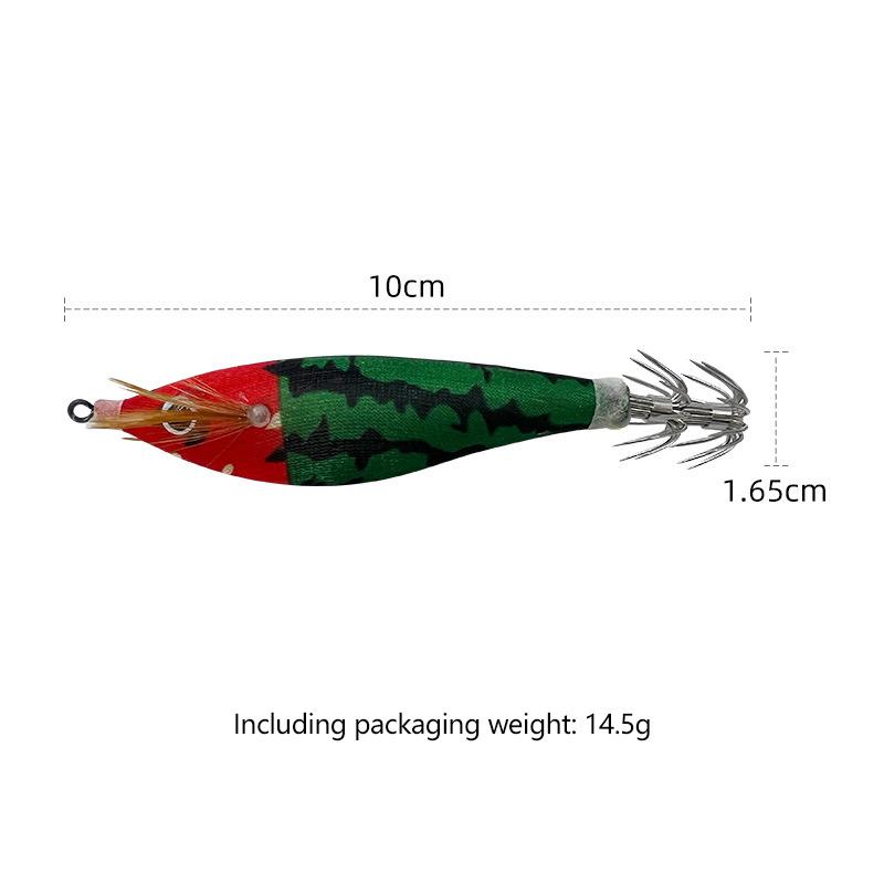 Luminous Shrimp Fishing Lures 1Pcs 10cm Horizontal Squid Hook Artificial Bait for Beginner Anglers Fishing Trips