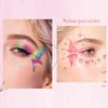 5 Sheets Glitter Butterfly Eye Stickers, Temporary Face Tattoos for Kids, Cartoon Decals for Festival Makeup, Party Decor