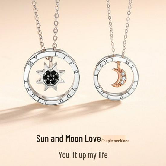 Ожерелье для пары «Кит и Олень в стиле Мори» - Модная цепочка для ключицы с подвеской в виде маленького оленя для мужчин и женщин, идеальный студенческий рождественский подарок на День святого Валентина.