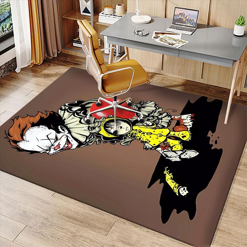 Pennywise the Dancing Clown3 Printed Absorbent Washable Carpet, Non-Slip Bathroom Mats, Kitchen Rugs, Yoga Mat,Living Room Entrance, Camping Picnic Ru