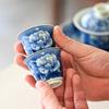 Underglaze Blue And White Sancai Tea Bowl Cover Bowl Cup, High-Grade Ceramic Kung Fu Tea Set, Not Hot To Make Tea, Chinese Retro Pot Bearing