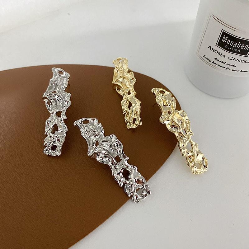 Elegant Irregular Geometric Alloy Earrings For Women Trendy Summer Fashion