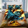 3D Duvet Cover Pillowcase Jurassic Dinosaur Park World Bedding Set Bedroom Decoration Youth Kids Girl Boys 2/3pcs set Full Size
