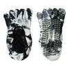 Breathable Strappy Pilates Socks Heart Silicone Dot Five Toe Socks Tie-dye Yoga Socks  Women