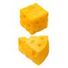 Игрушка-пищалка 'Сыр', небьющаяся, для снятия стресса, медленно поднимающаяся, сырный кубик, фиджет-игрушка, имитация еды, сжимающая, сенсорная игрушка