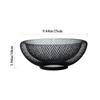 Black/Gold Mesh Fruit Snacks Basket Round Fruit Vegetable Basket Iron Art Fruit Basket  Countertop