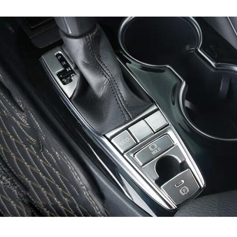 Car Stickers Gear Shift Box Switch Button Panel Cover For Toyota Camry XV70 2017 2018 Trim Interior Frame