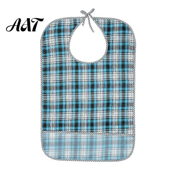 Double Sided Adult Bibs Double-sided Waterproof Bib, with Adjustable Neck Strap, Wide Adaptive Clothing for Seniors Crumb Catcher Large Washable