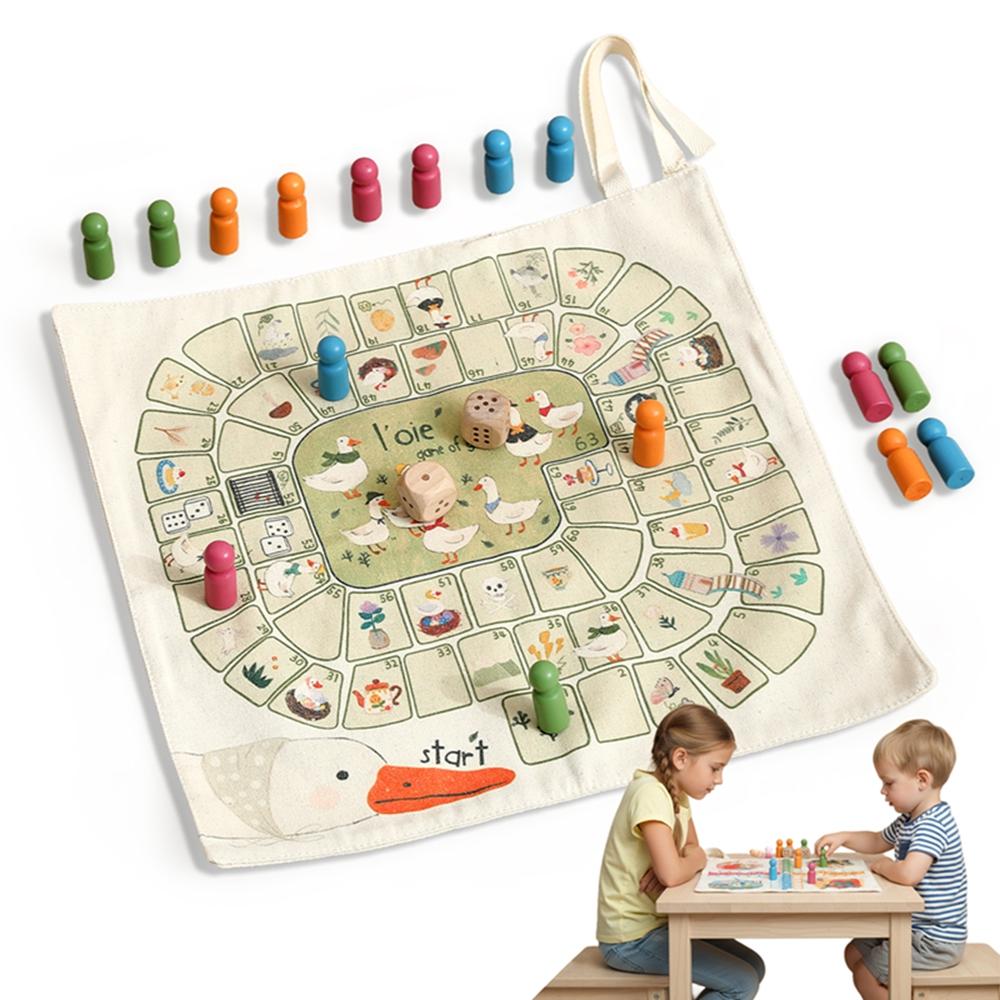 Детская многофункциональная настольная игра-игрушка 'Летающие шахматы' Настольная игра Холщовый коврик для стола Игра Пазл для родителей и детей Обучающая игрушка-пазл