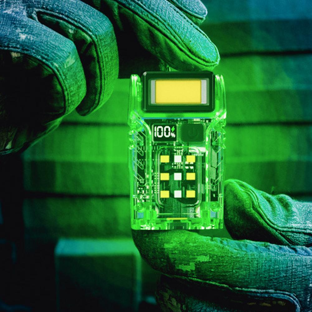 Portable LED COB+SMD Flashlight Head Rotation Magnetic Torch Built-in Battery USB Rechargable Outdoor Camping Emergency Lantern