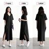 Night Short Room Loose Fit [YunXiozy Star] Women's Roomwear, Loungewear, Pajamas, One-piece, Plain, Summer, Nightgown, Bra, Body-covering, Nightwear,
