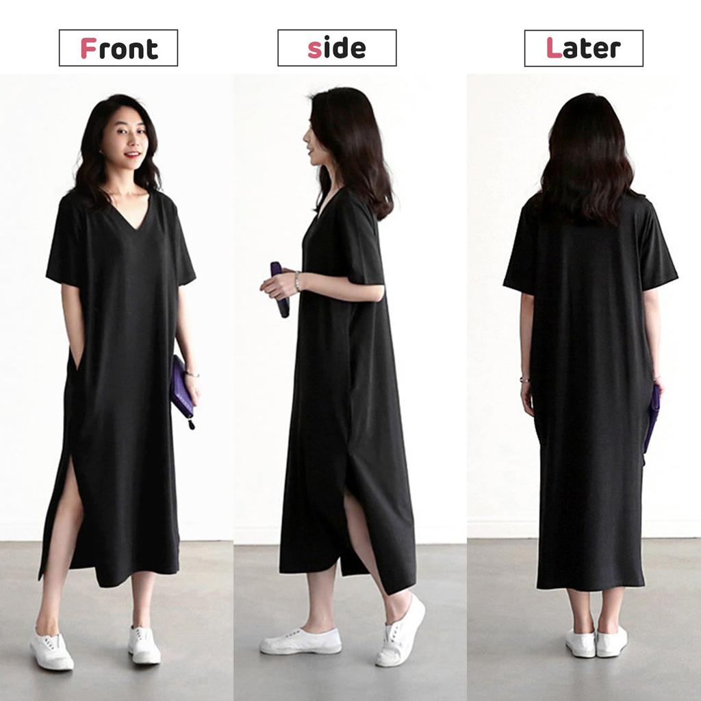 Night Short Room Loose Fit [YunXiozy Star] Women's Roomwear, Loungewear, Pajamas, One-piece, Plain, Summer, Nightgown, Bra, Body-covering, Nightwear,