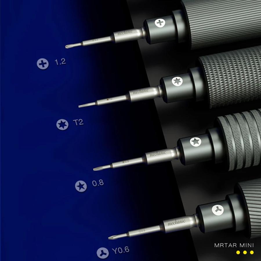 Набор магнитных прецизионных отверток 6 в 1 MECHANIC iShell Высокая твердость Отвертка для инструментов для ремонта iPhone Android телефона