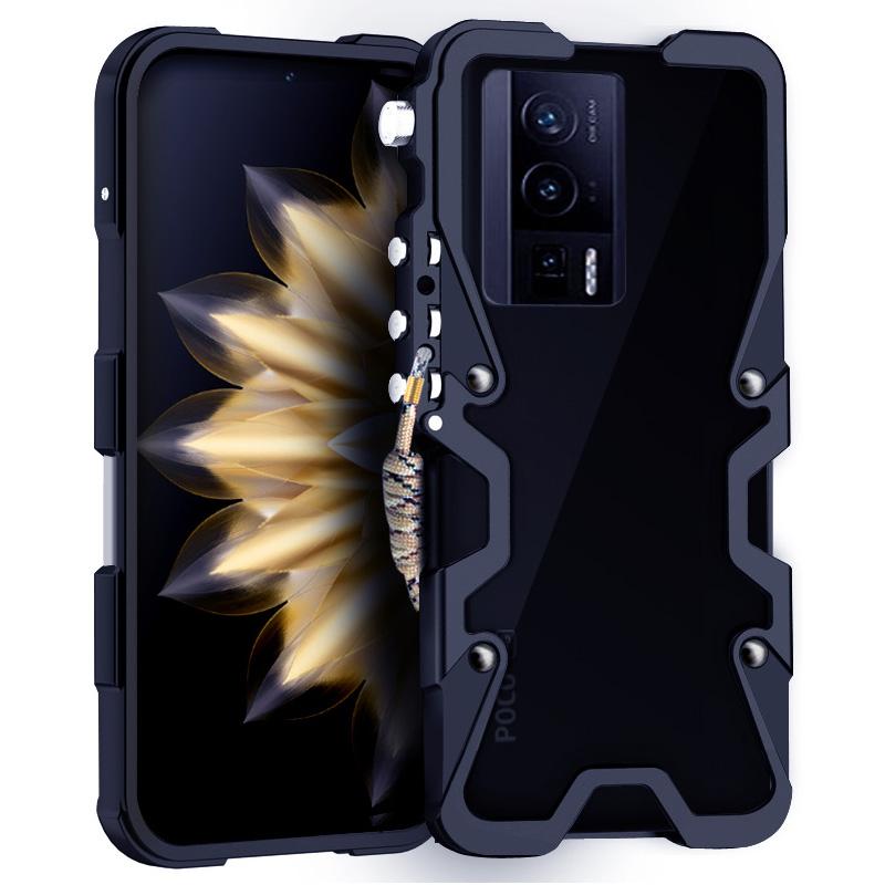 Для Xiaomi Poco F5 Pro 5G/Redmi K60 5G/K60 Pro 5G Чехол Алюминиевый сплав Ударопрочный Чехол для телефона