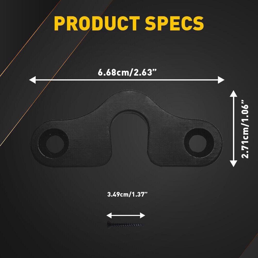 2Pcs For 18-22 Jeep Wrangler JK JL Gladiator JT Sun Visor Clip with Screws Black