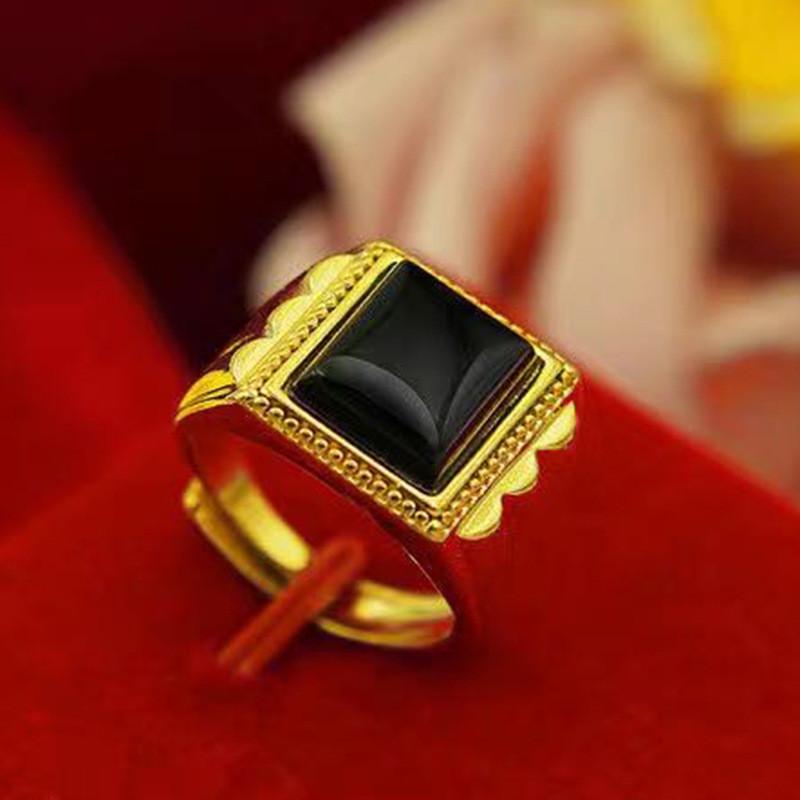 Distinctive Brass Goldplated Open Ring Embellished With Elegant Gemstone For Fashion Lovers