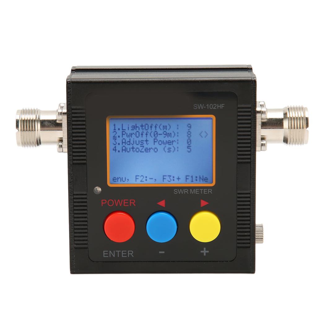 Short Wave SWR Meter with Backlit LCD Display HF 1.5‑70MHz 120W Digital Shortwave Standing Wave Mete