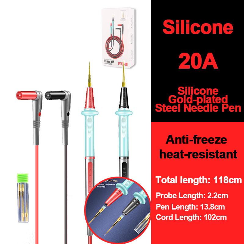 1000 В 20 А позолоченная ручка-мультиметр силиконовая антифриз термостойкая тестовая ручка съемная головка из нержавеющей стали для тестера