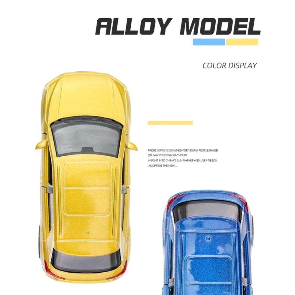 1/36 Модель автомобиля из сплава Volkswagen T-ROC Литая под давлением и игрушечные транспортные средства Металлическая модель автомобиля Симуляция Оттягивание назад Коллекция Детская игрушка F344