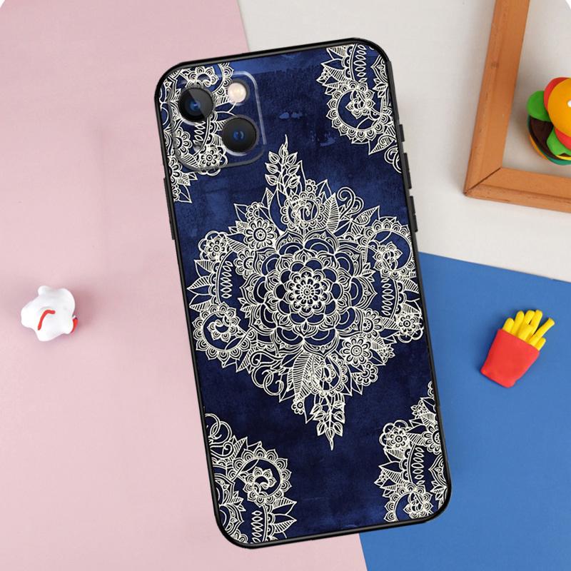 Чехол для телефона с марокканским узором для iPhone 16 Pro Max 11 12 13 14 15 Pro Max Mini XR 15 16 Plus 16e Защитный корпус